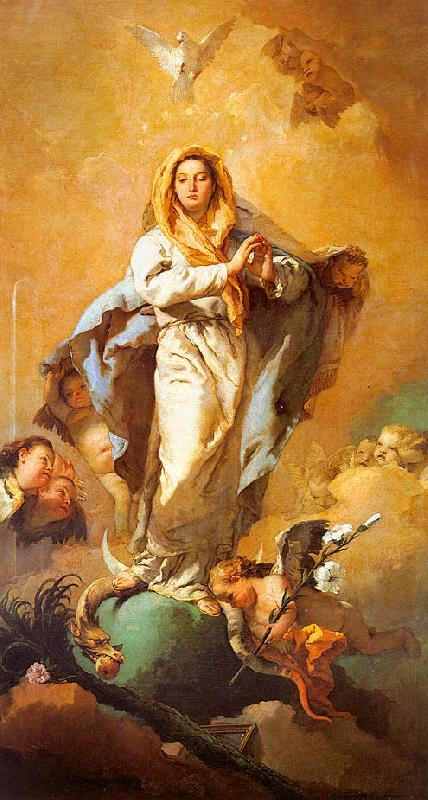 Giovanni Battista Tiepolo The Immaculate Conception oil painting picture